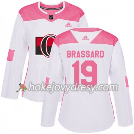 Dámské Hokejový Dres Ottawa Senators Derick Brassard 19 Bílá 2017-2018 Adidas Růžová Fashion Authentic